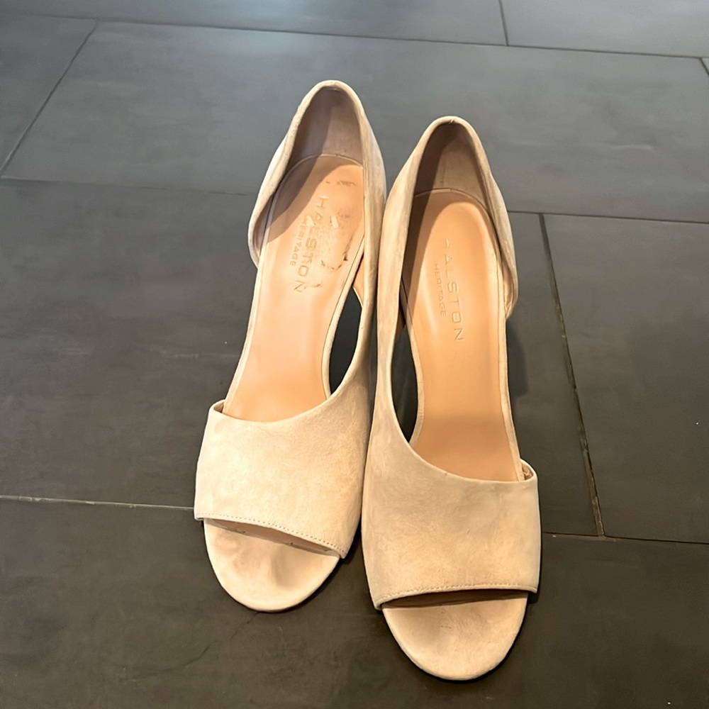 Halston Heritage Lynn D'Orsay Suede Stiletto Heel